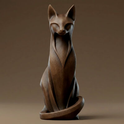 Cat 3D Print Model
