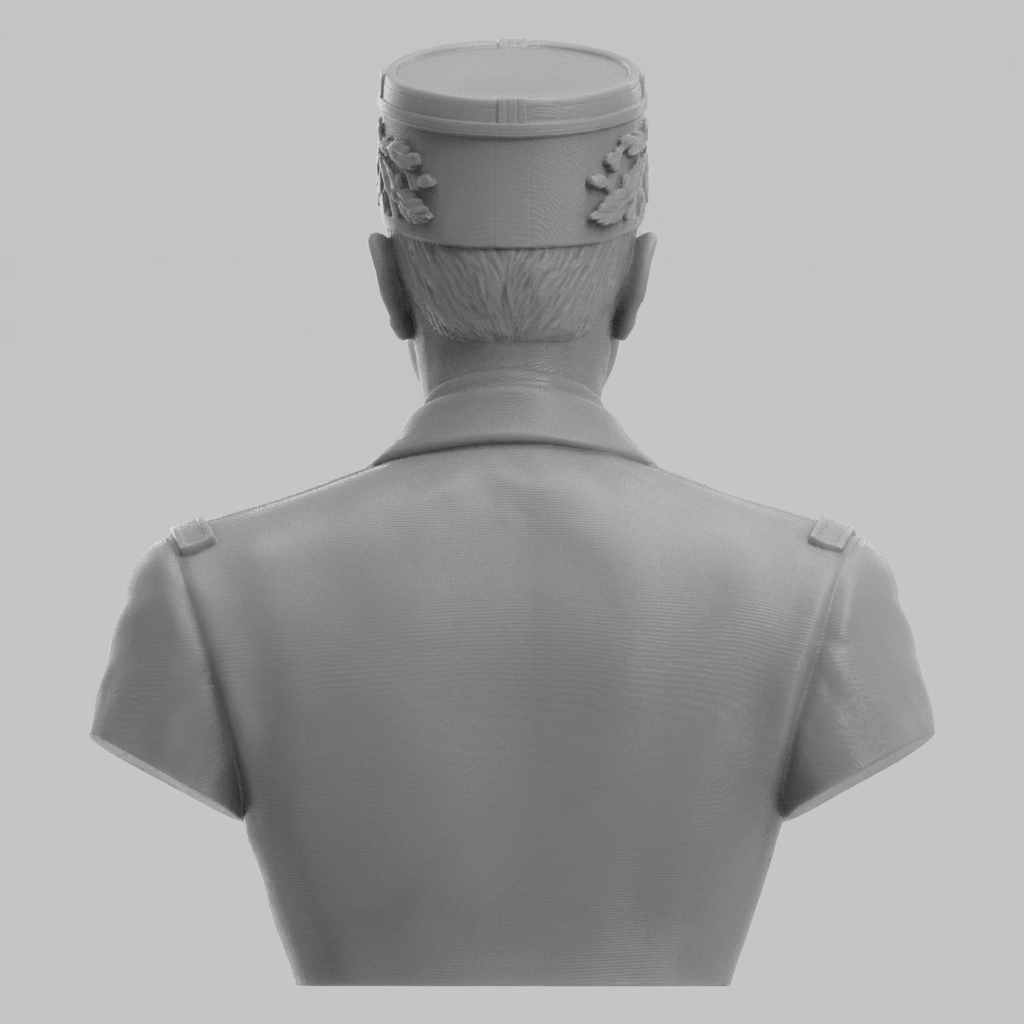 Charles de Gaulle 3D Printable Bust 3D Model