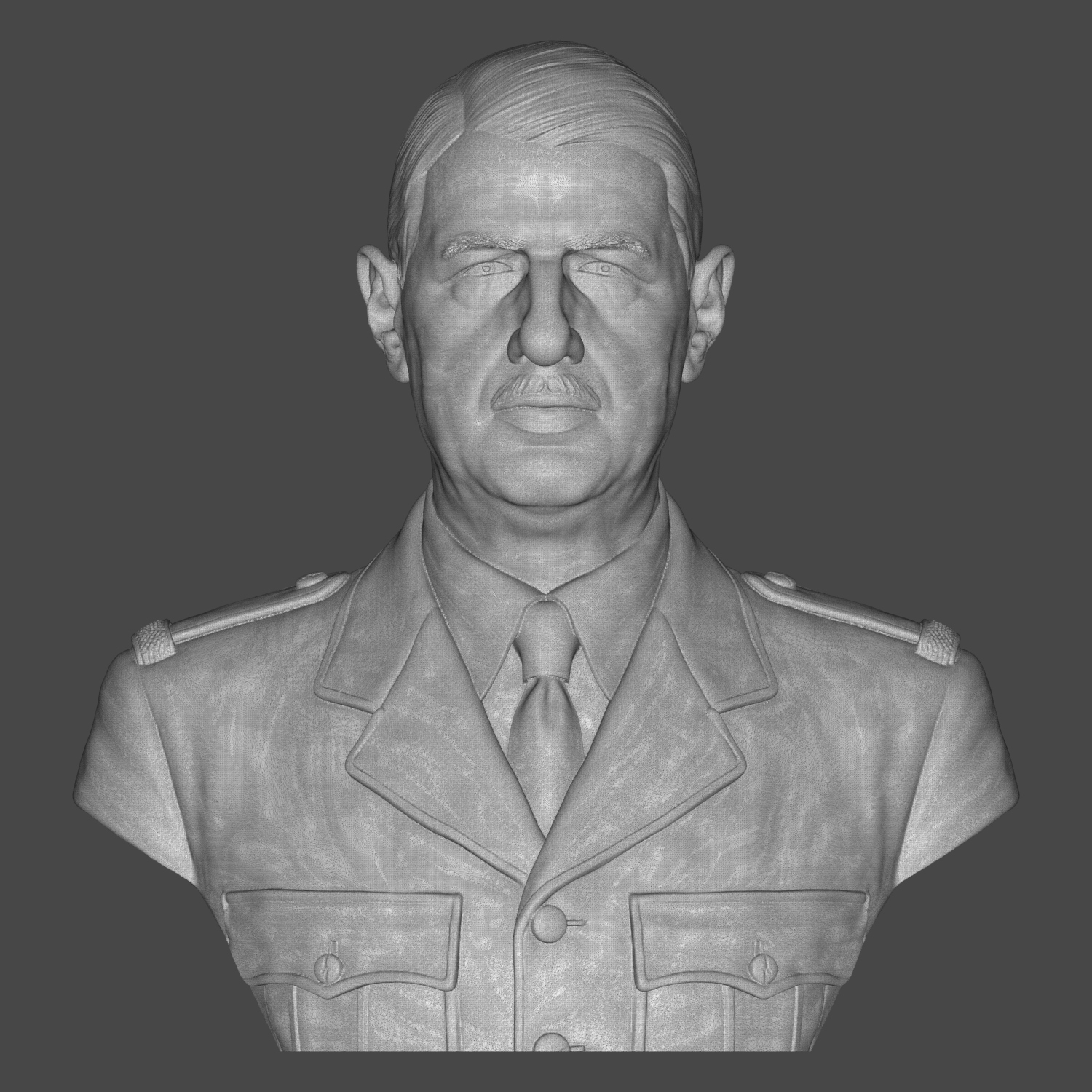 Charles de Gaulle Bust 3D Model