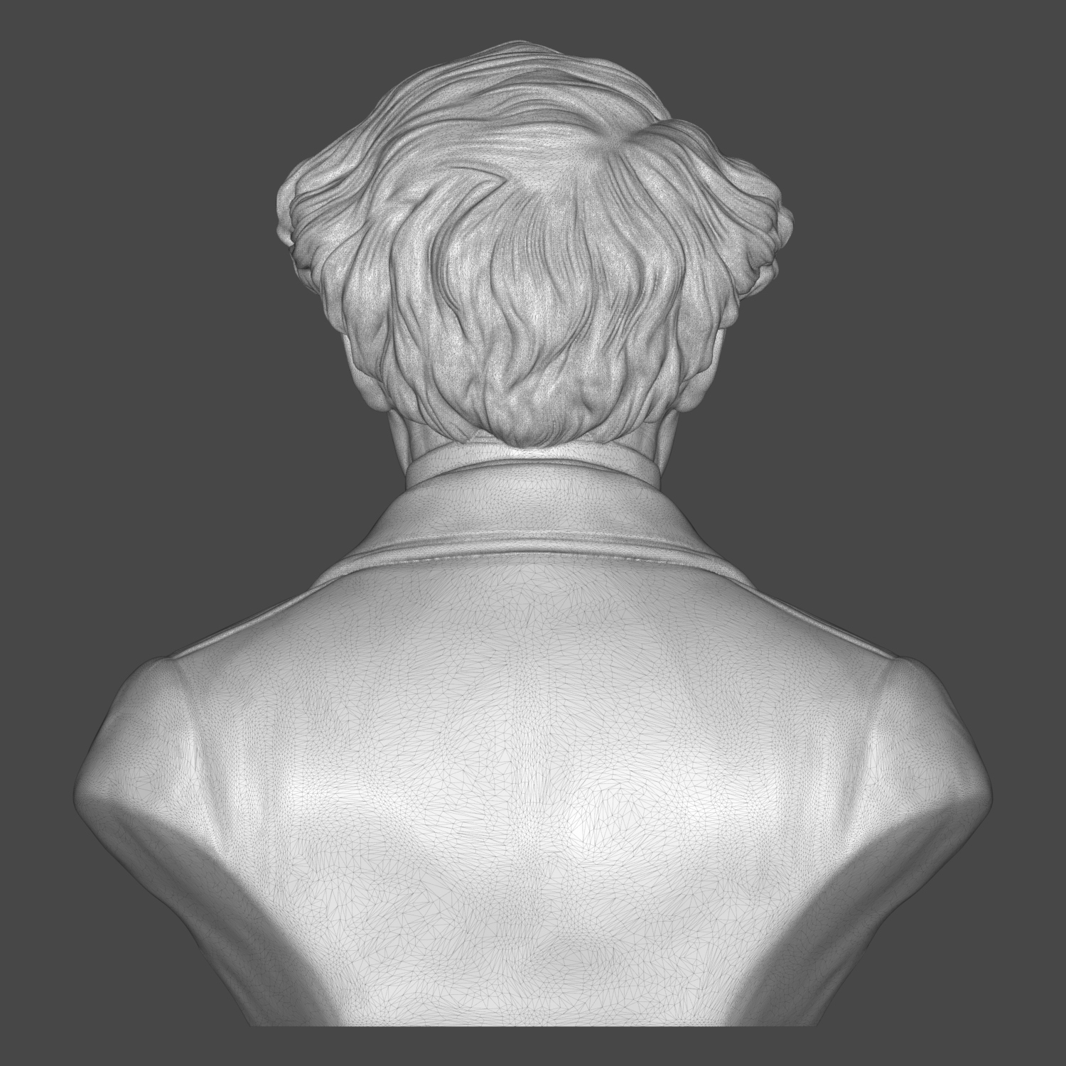 Charles Dickens 3D Printable Bust 3D Model