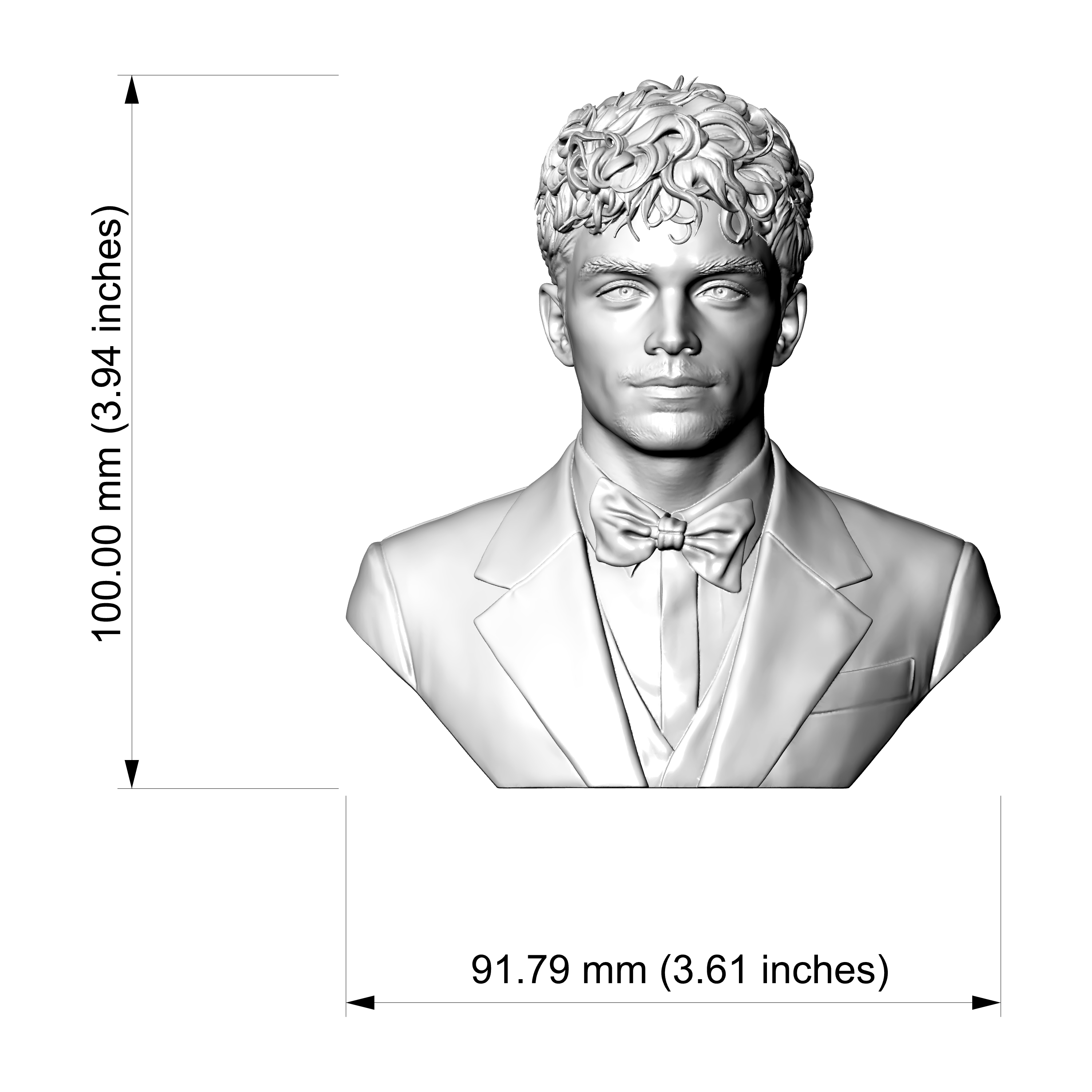 Charles Leclerc 3D Printable Bust 3D Model