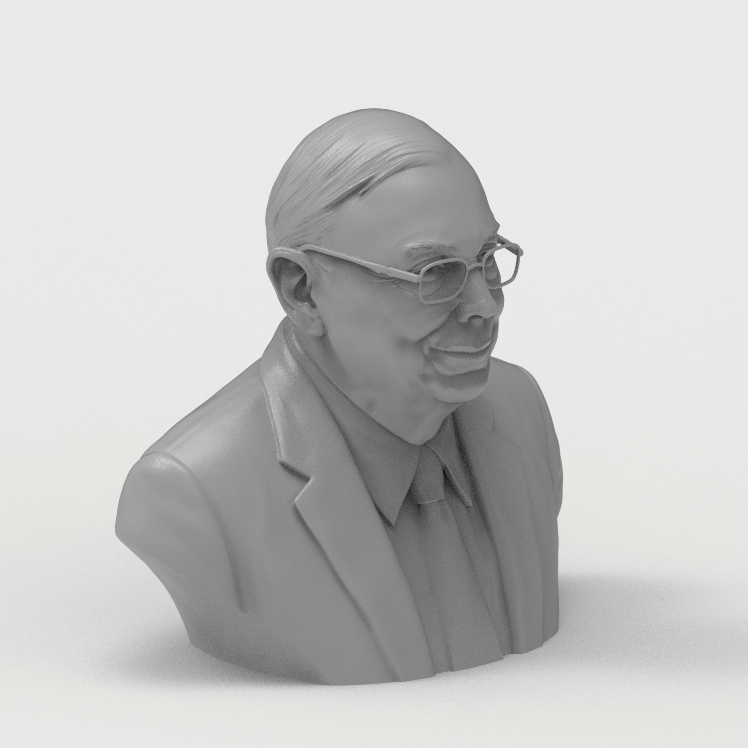 Charlie Munger Bust 3D Printable 3D Model