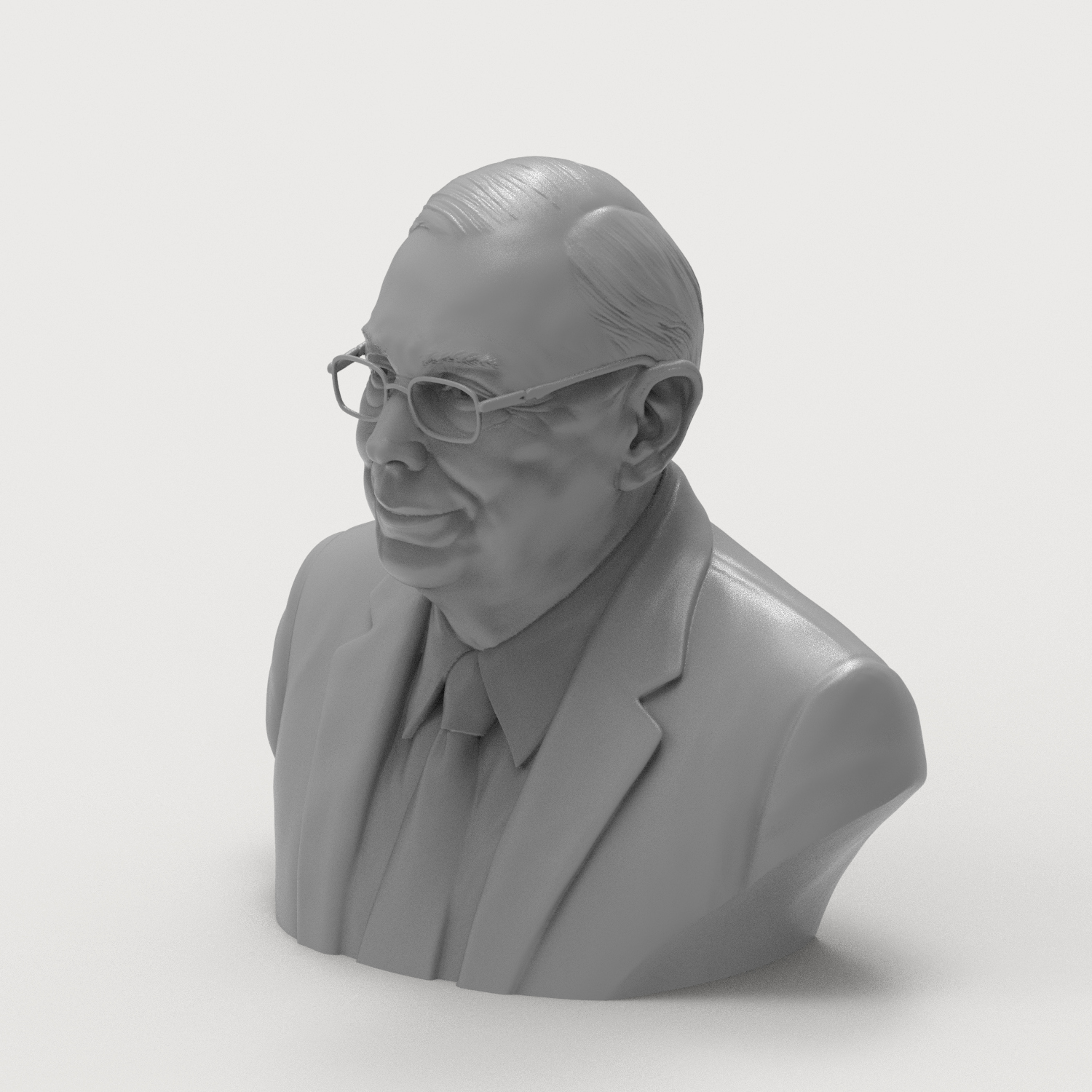 Charlie Munger Bust 3D Printable 3D Model
