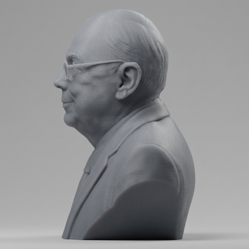 Charlie Munger Bust 3D Printable 3D Model