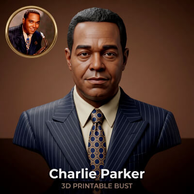 Charlie Parker Jazz Saxophone Legend Bust