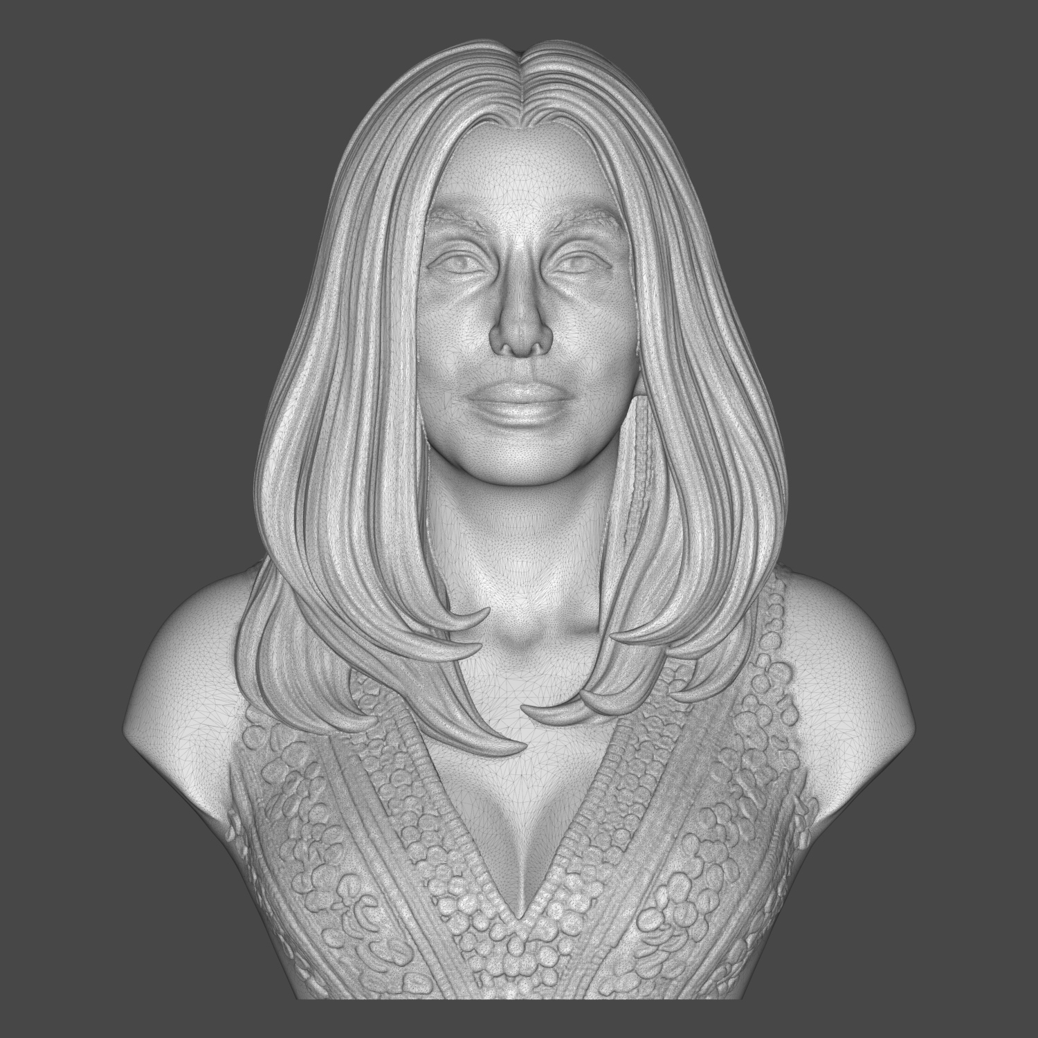 Cher 3D Printable Bust 3D Model