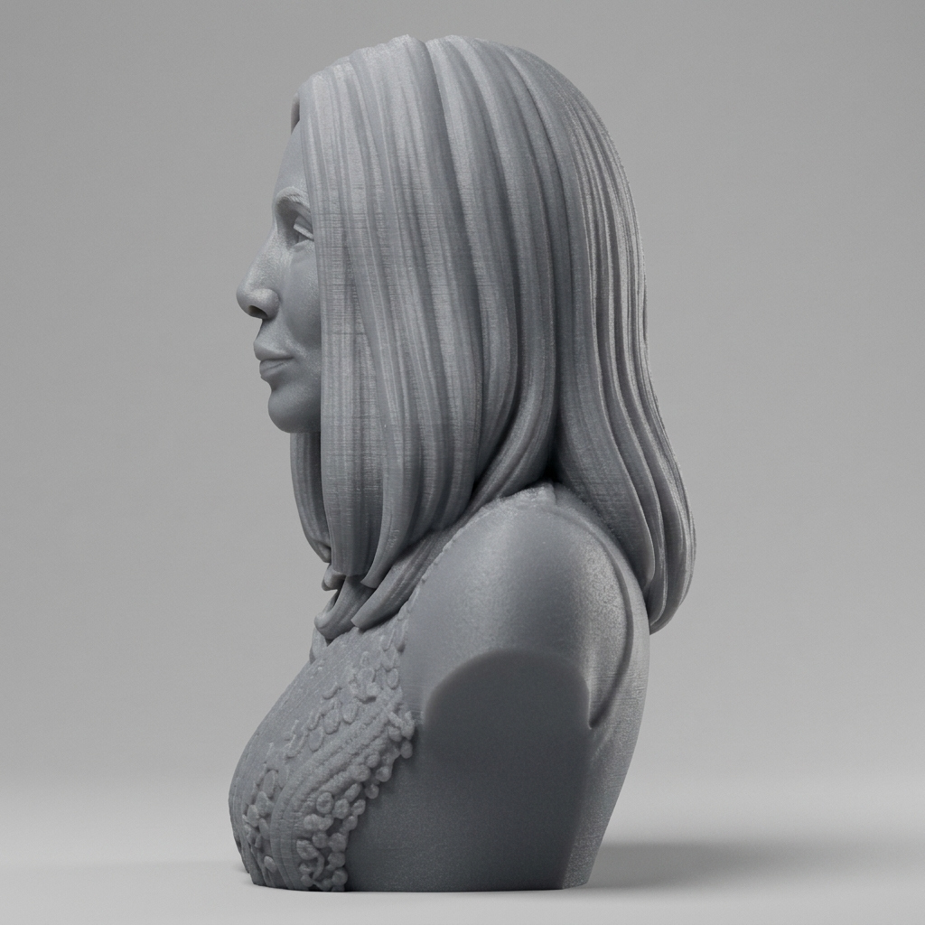 Cher 3D Printable Bust 3D Model