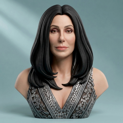 Cher 3D Printable Bust
