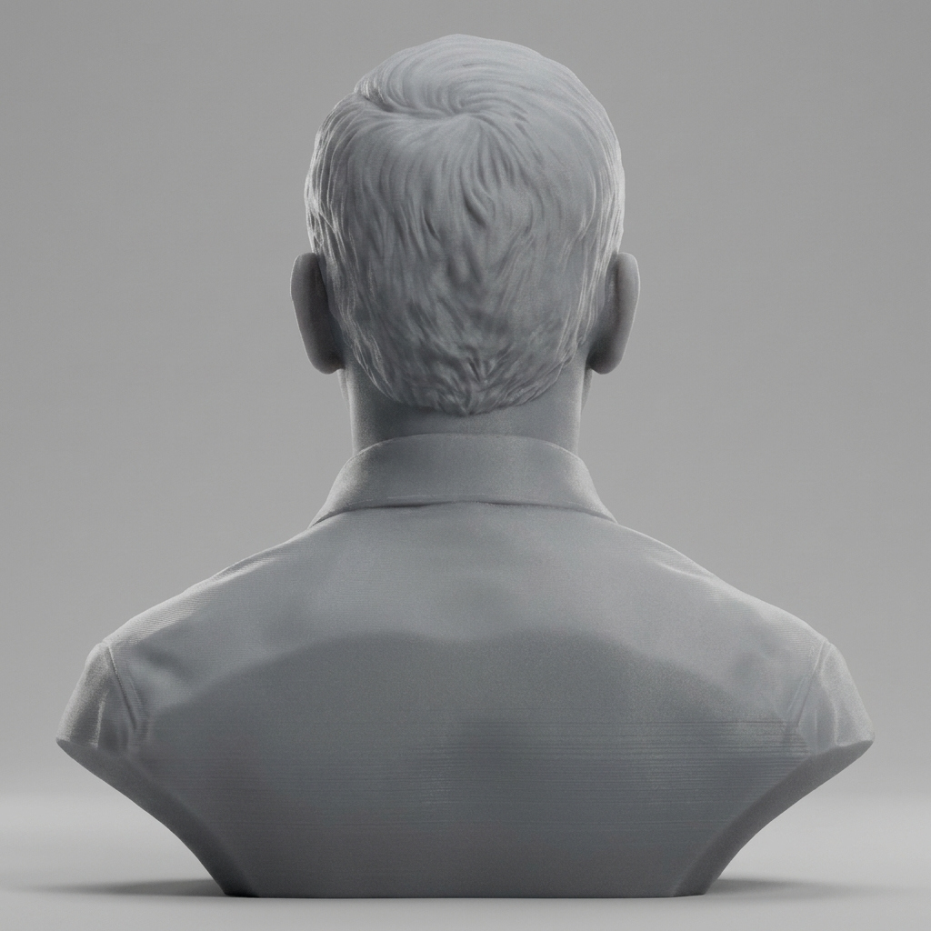 Chris Hadfield Canadian Astronaut Bust 3D Model