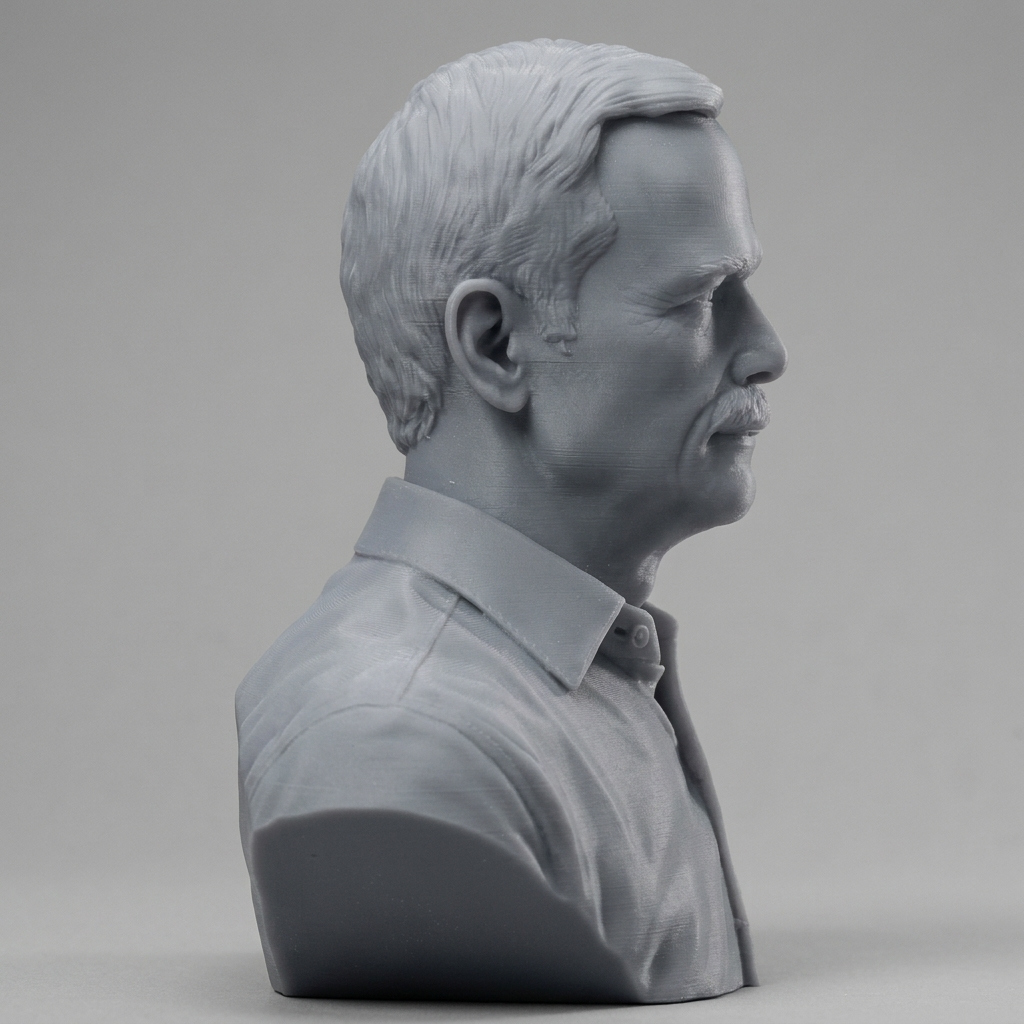 Chris Hadfield Canadian Astronaut Bust 3D Model