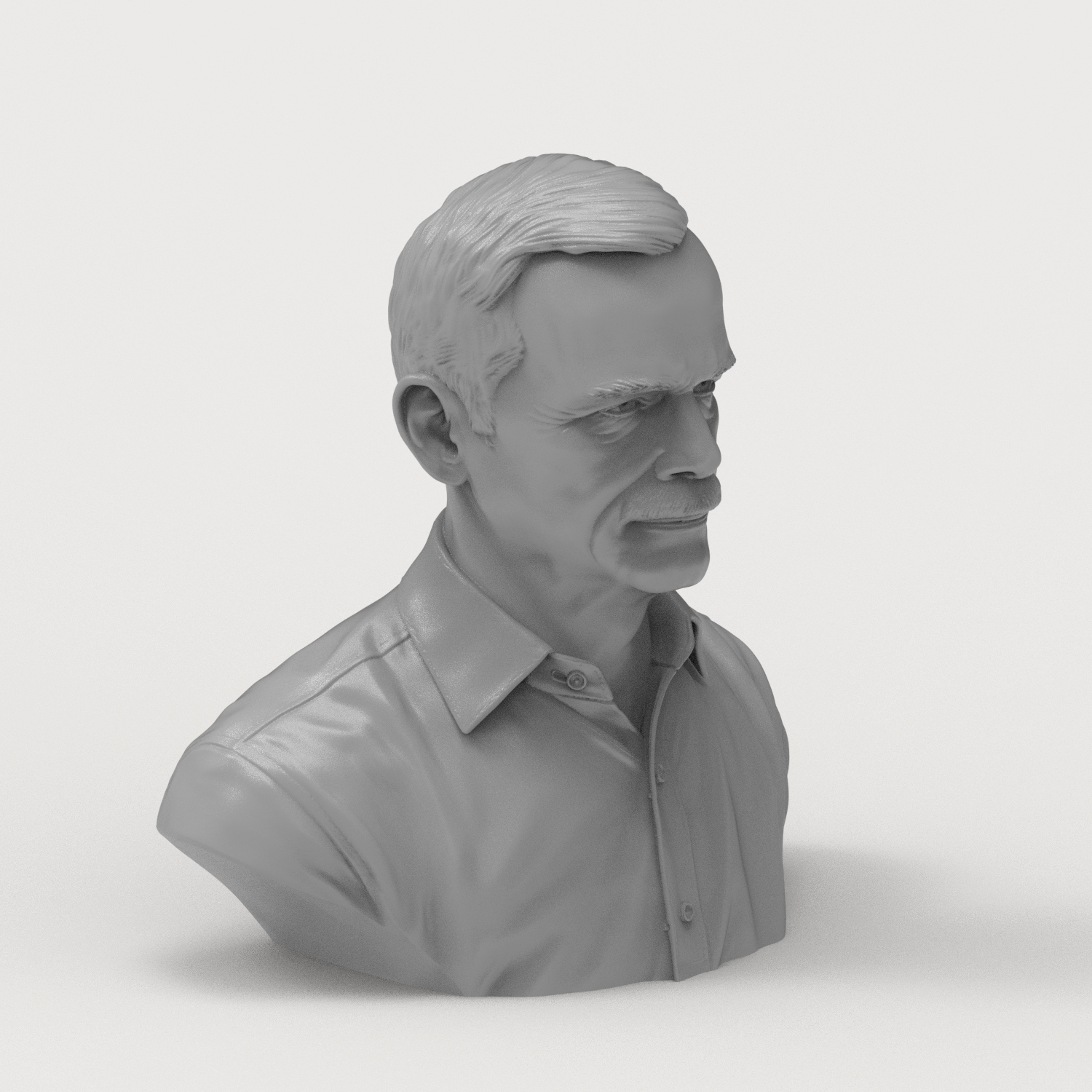 Chris Hadfield Canadian Astronaut Bust 3D Model