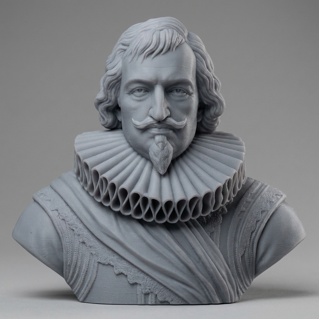 Christian IV King of Denmark 3D Printable Bust 3D Model