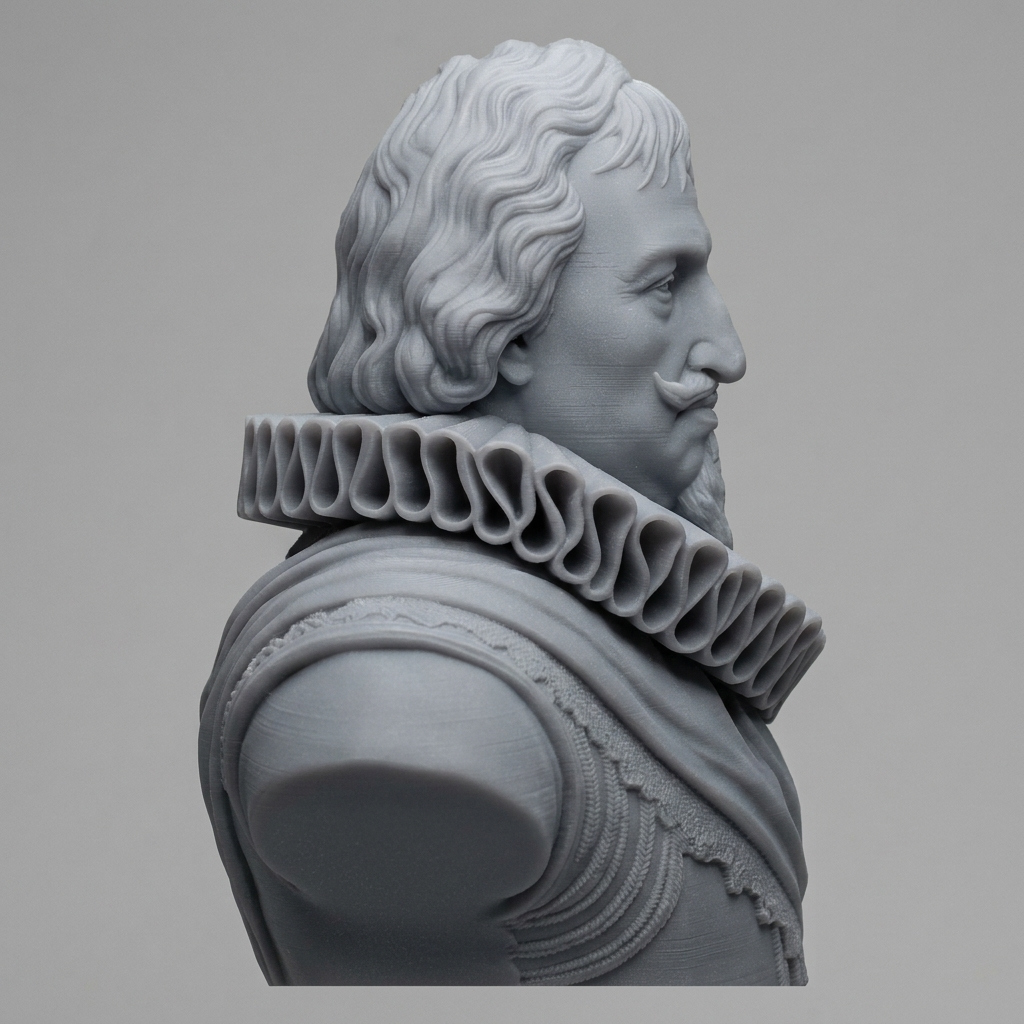 Christian IV King of Denmark 3D Printable Bust 3D Model