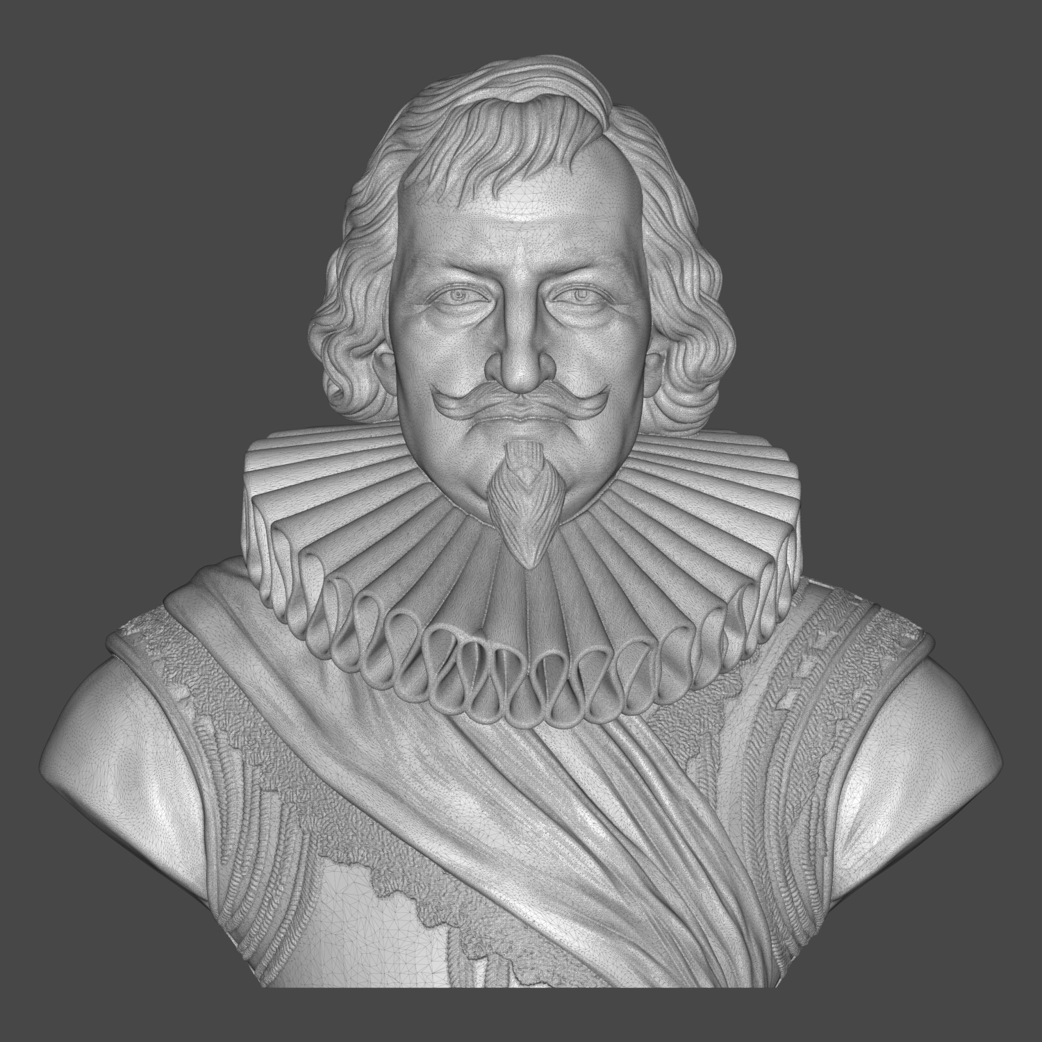 Christian IV King of Denmark 3D Printable Bust 3D Model
