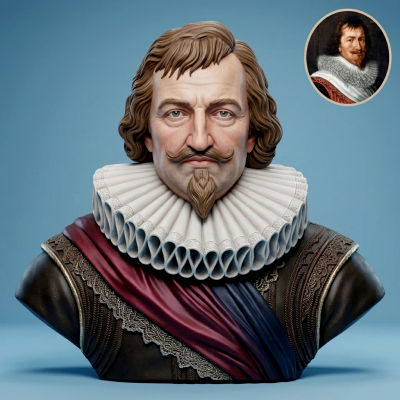 Christian IV King of Denmark 3D Printable Bust