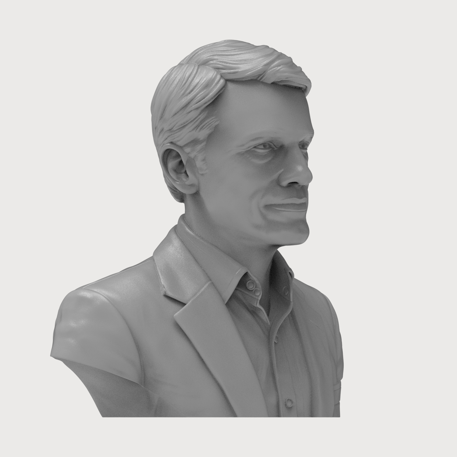 Christoph Waltz 3D Printable Bust 3D Model