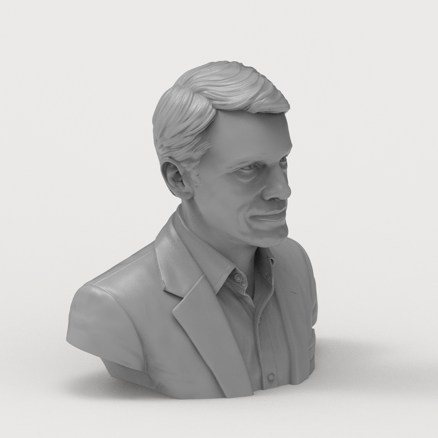 Christoph Waltz 3D Printable Bust 3D Model