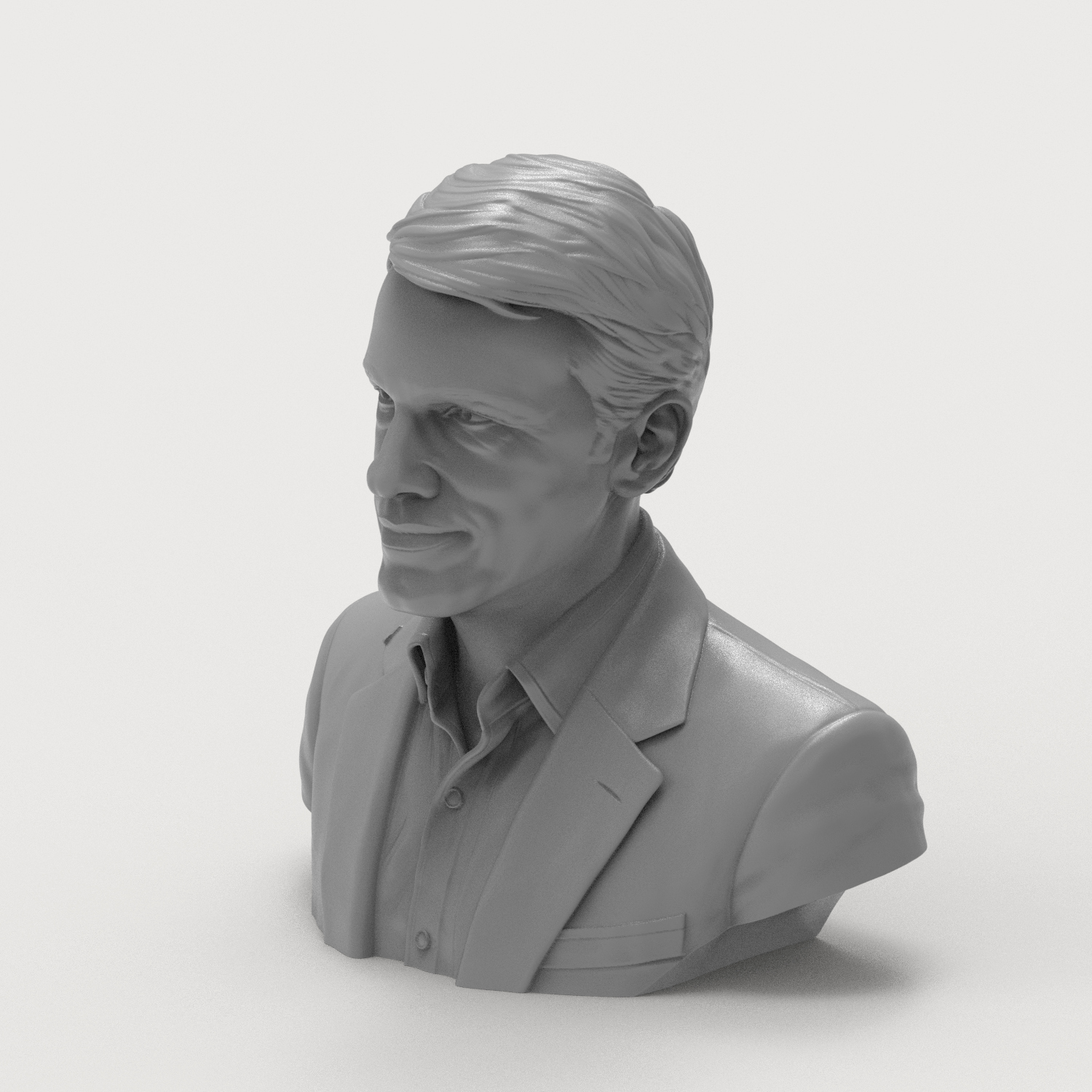 Christoph Waltz 3D Printable Bust 3D Model