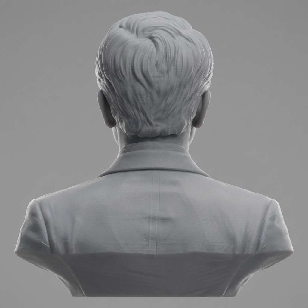 Christoph Waltz 3D Printable Bust 3D Model