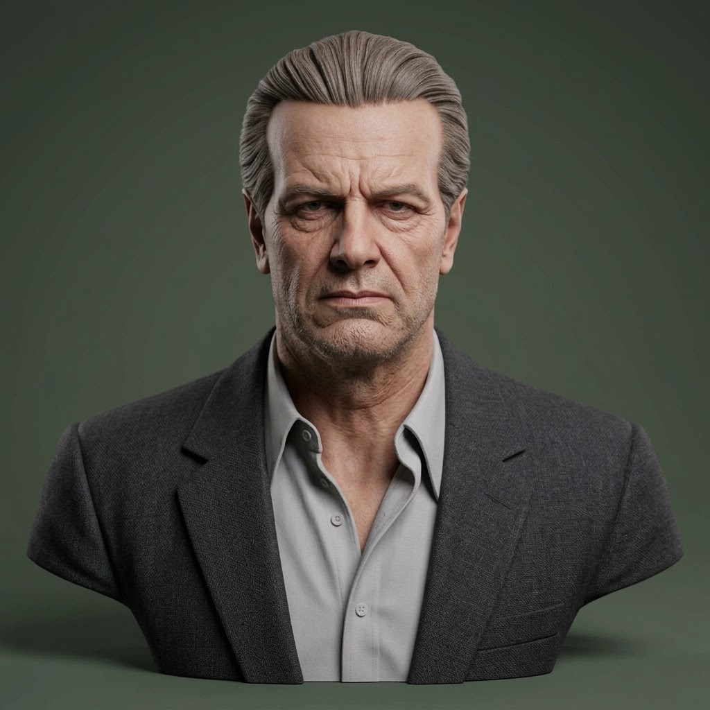 Christopher Lambert Bust 3D Print Model 3D Model