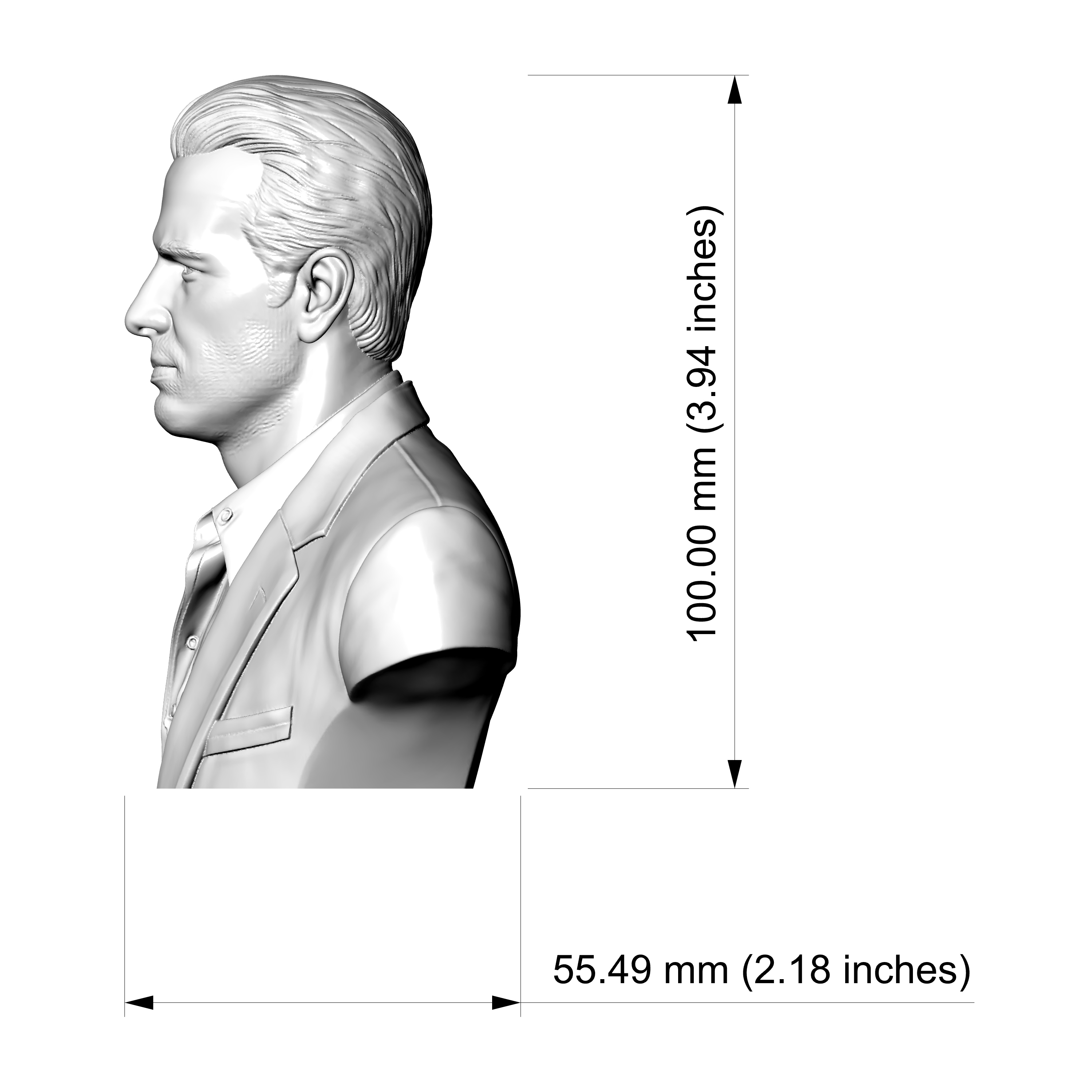 Christopher Lambert Bust 3D Print Model 3D Model