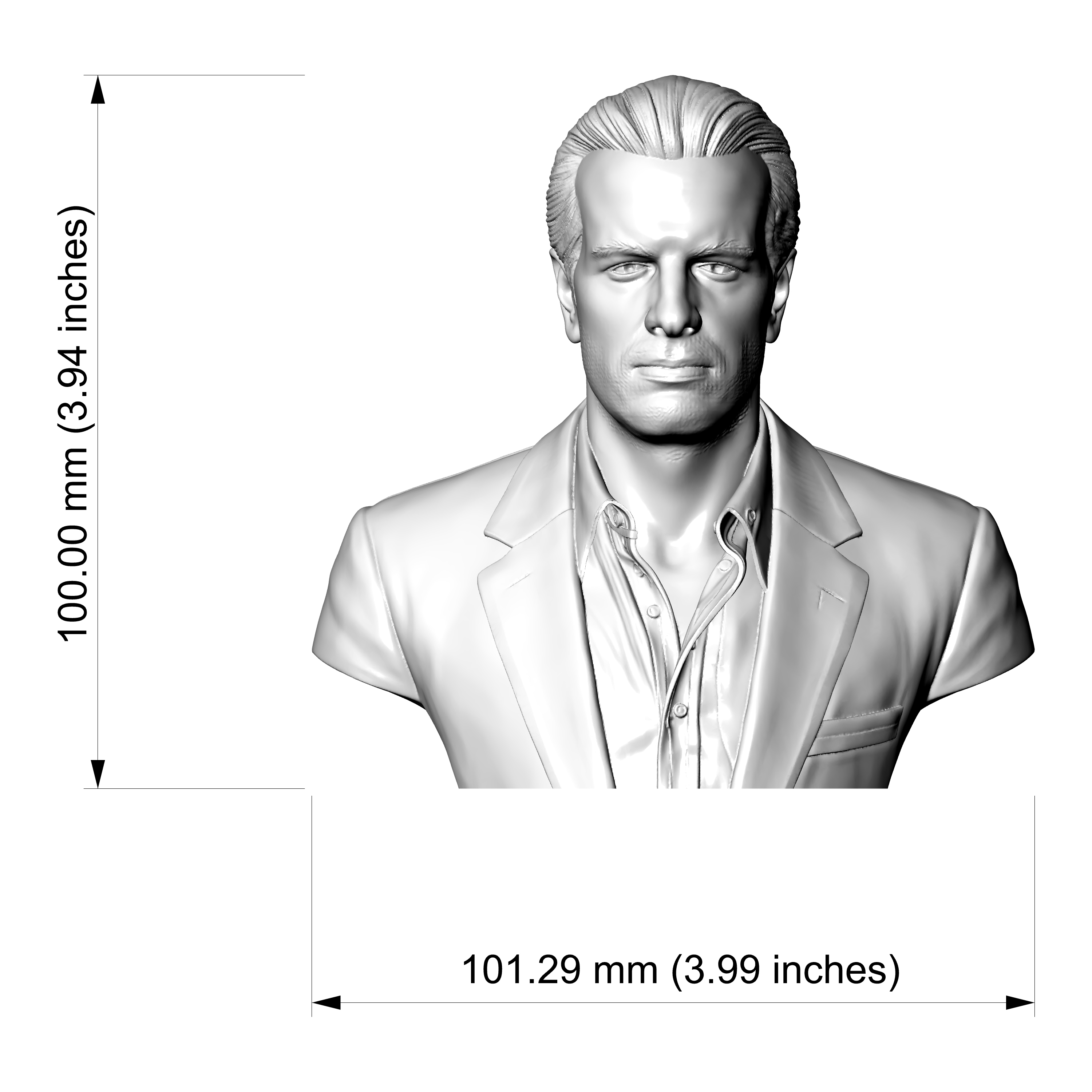 Christopher Lambert Bust 3D Print Model 3D Model