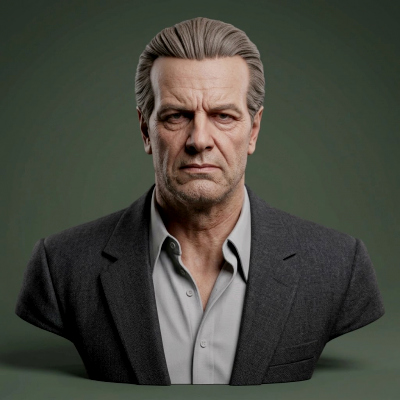 Christopher Lambert Bust 3D Print Model