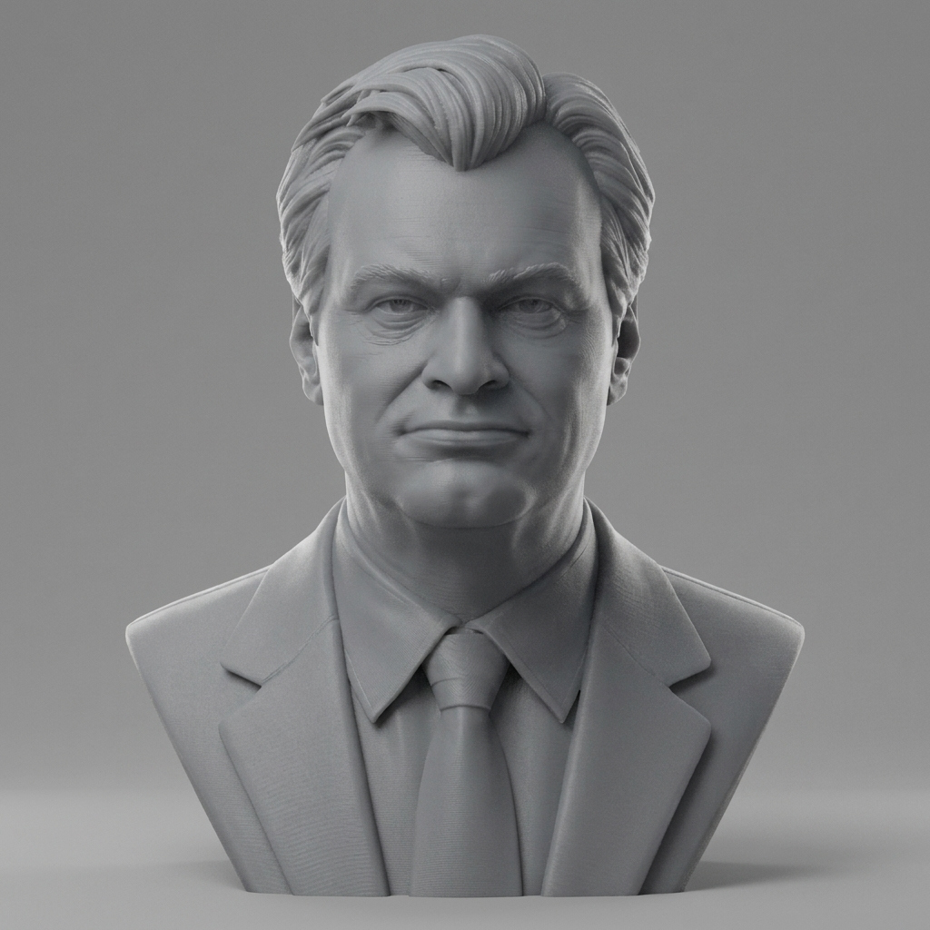 Christopher Nolan Bust 3D Printable 3D Model