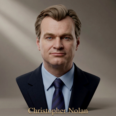 Christopher Nolan Bust 3D Printable