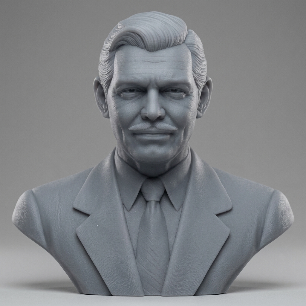 Clark Gable Bust 3D Printable 3D Model
