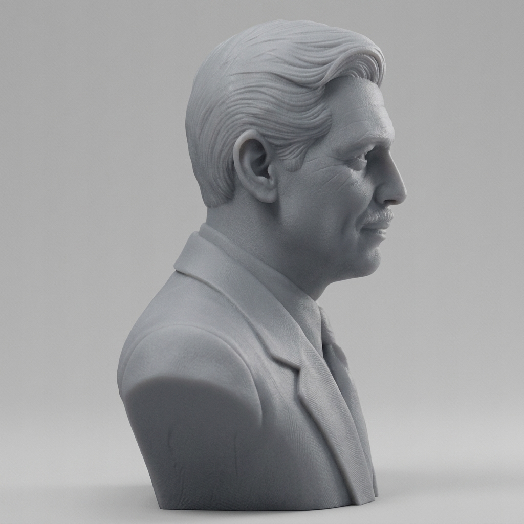 Clark Gable Bust 3D Printable 3D Model