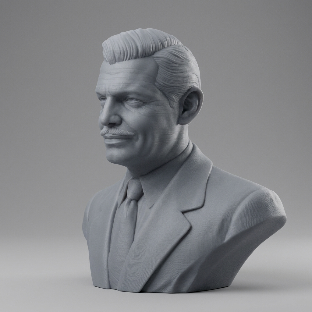 Clark Gable Bust 3D Printable 3D Model