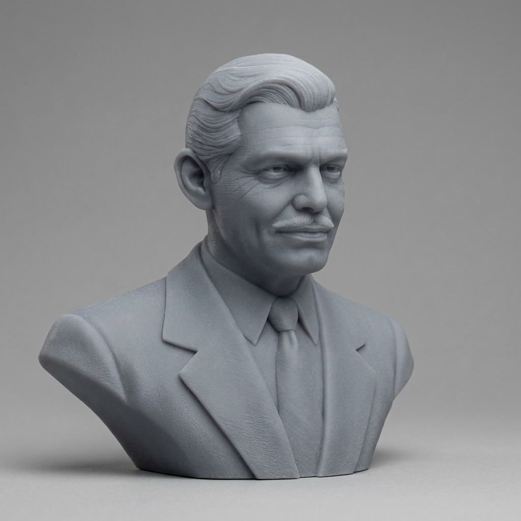 Clark Gable Bust 3D Printable 3D Model
