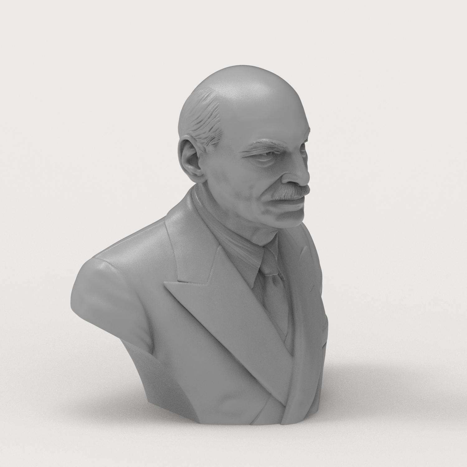 Clement Attlee 3D Printable Bust 3D Model