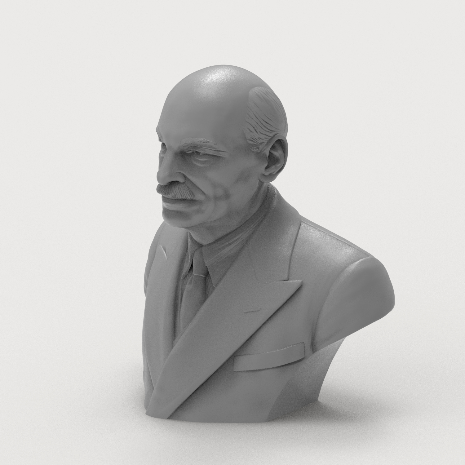 Clement Attlee 3D Printable Bust 3D Model
