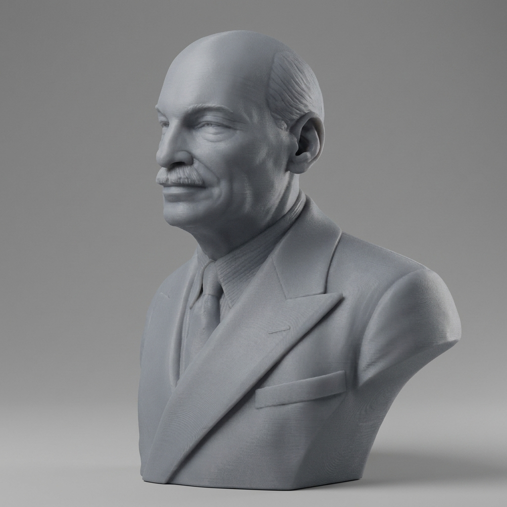 Clement Attlee 3D Printable Bust 3D Model