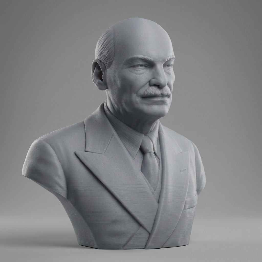 Clement Attlee 3D Printable Bust 3D Model