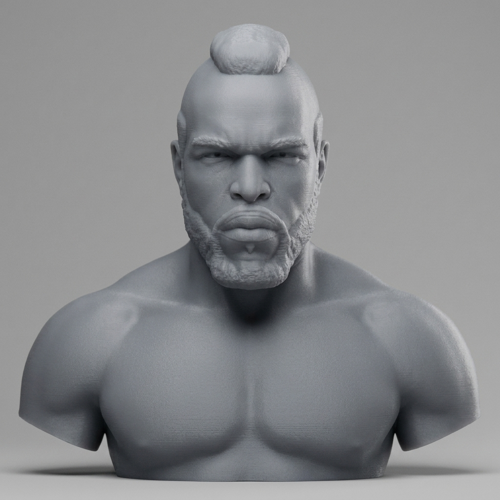 Clubber Lang 3D Printable Bust 3D Model
