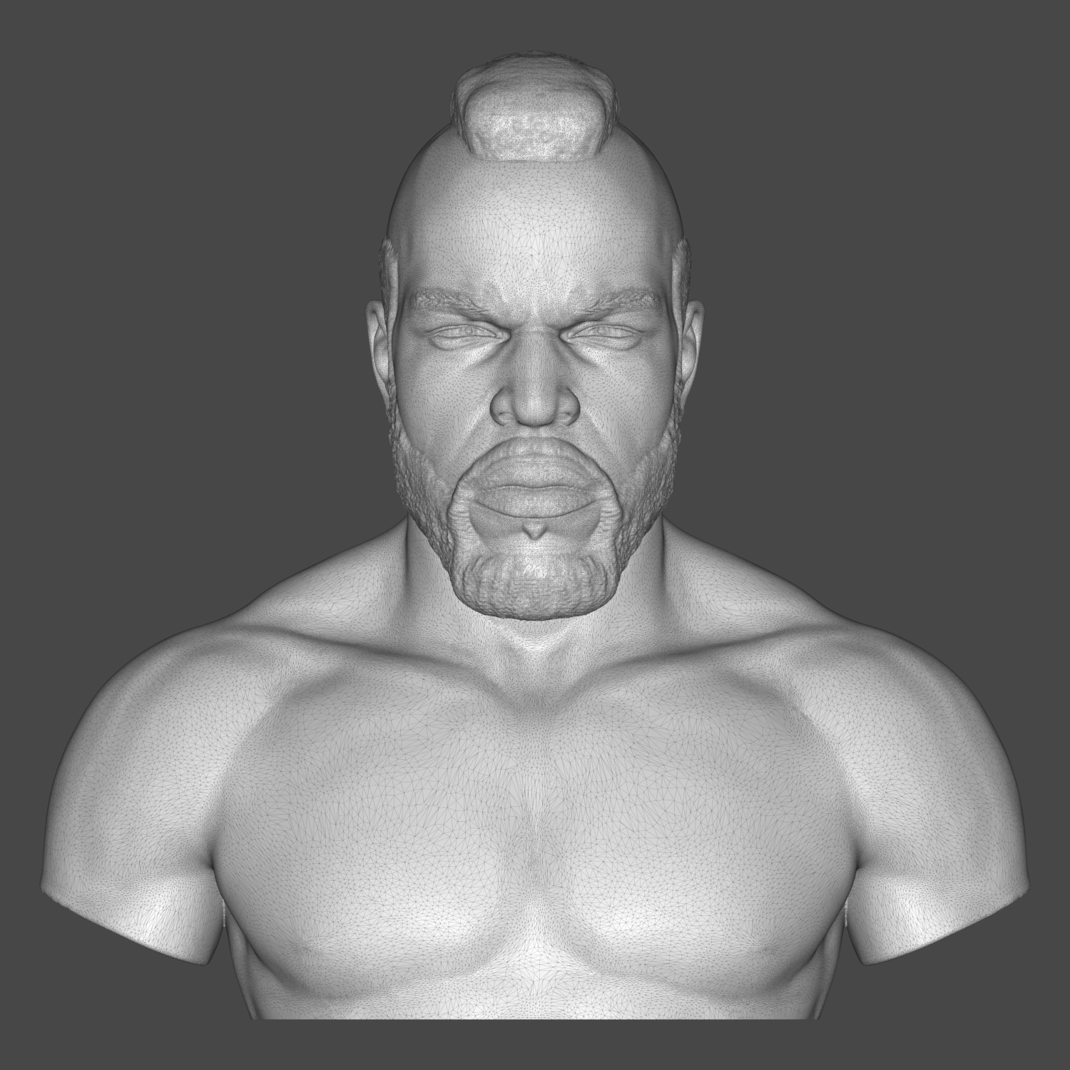 Clubber Lang 3D Printable Bust 3D Model