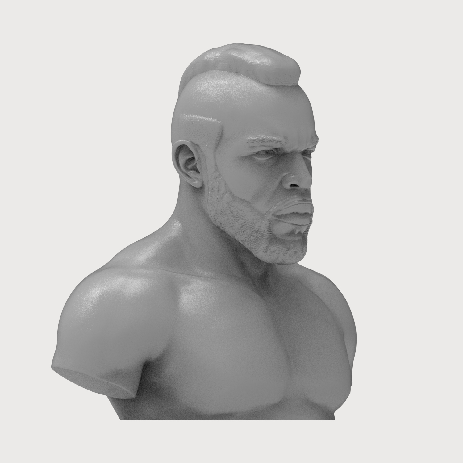 Clubber Lang 3D Printable Bust 3D Model