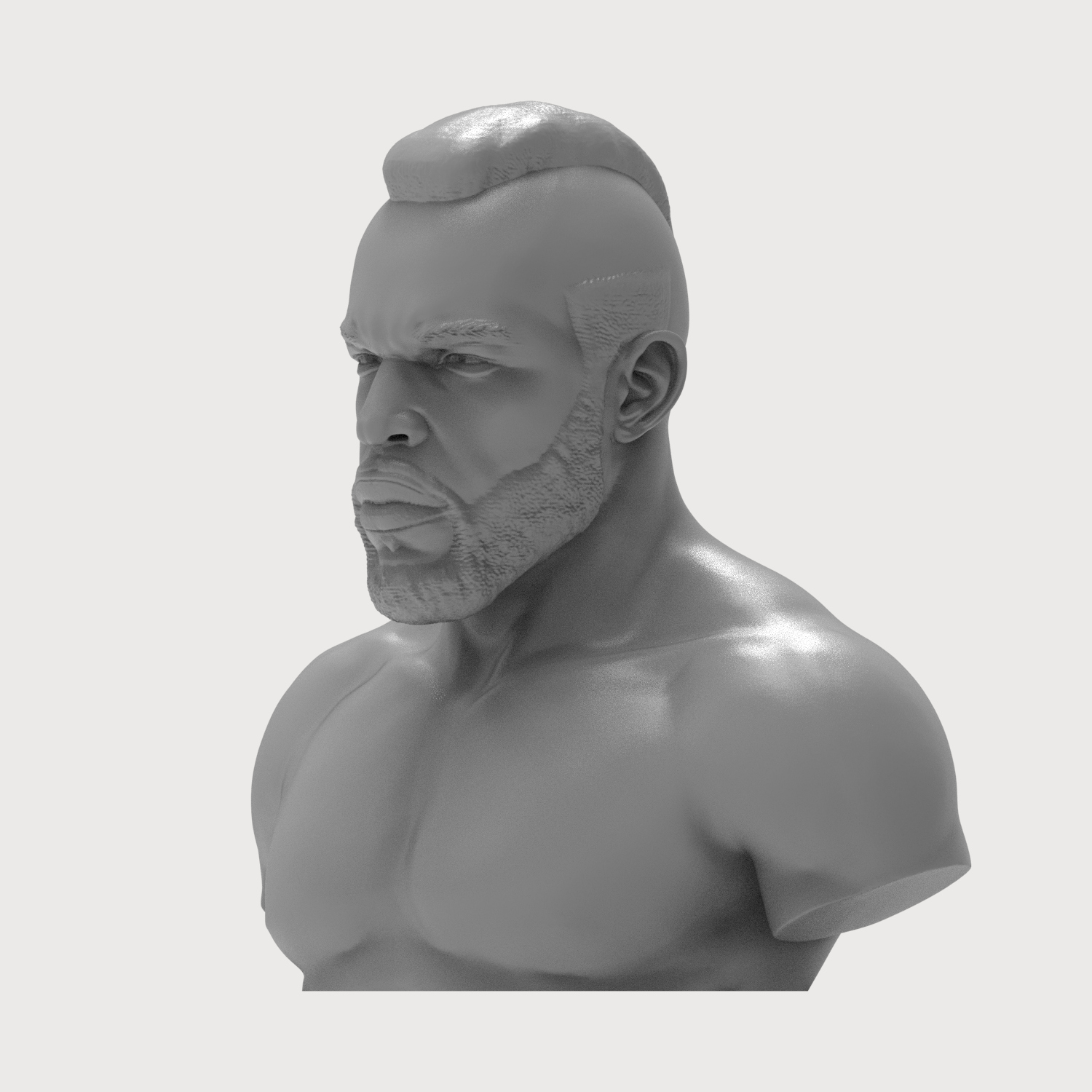Clubber Lang 3D Printable Bust 3D Model