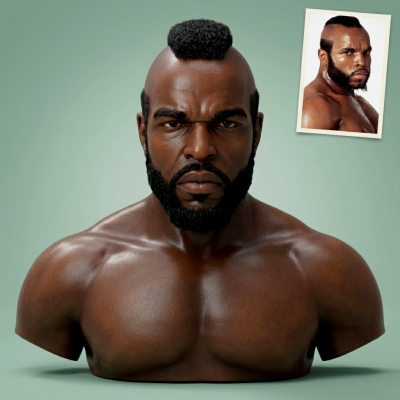 Clubber Lang 3D Printable Bust