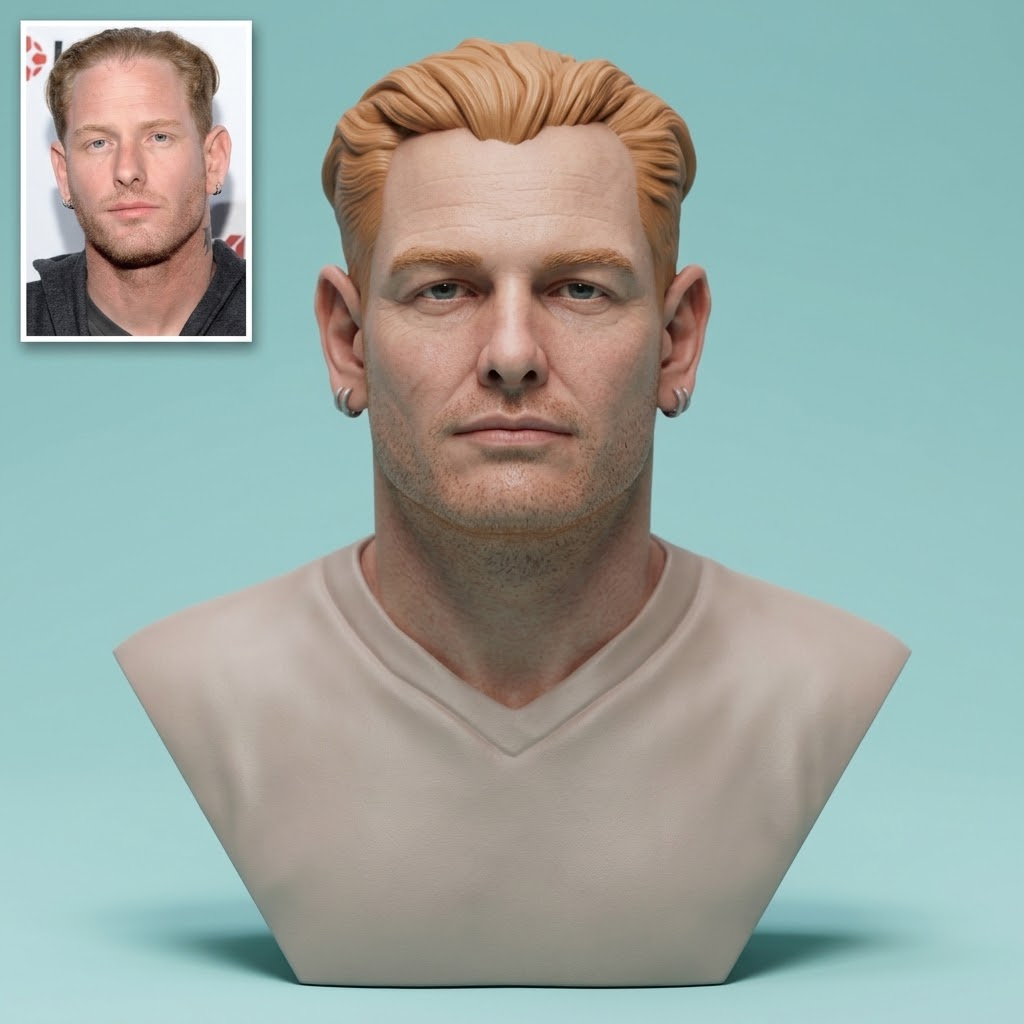 Corey Taylor 3D Printable Bust 3D Model