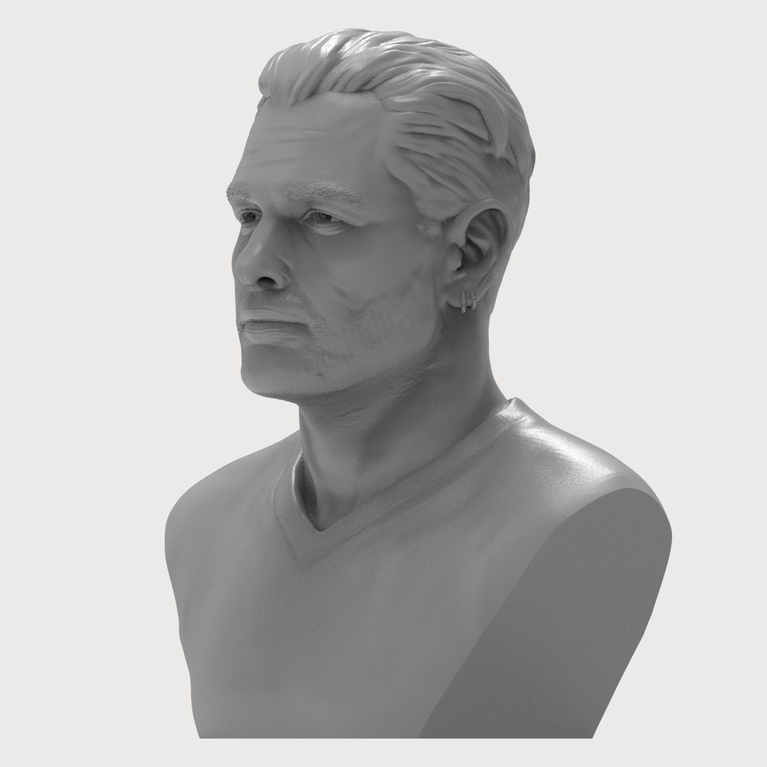 Corey Taylor 3D Printable Bust 3D Model