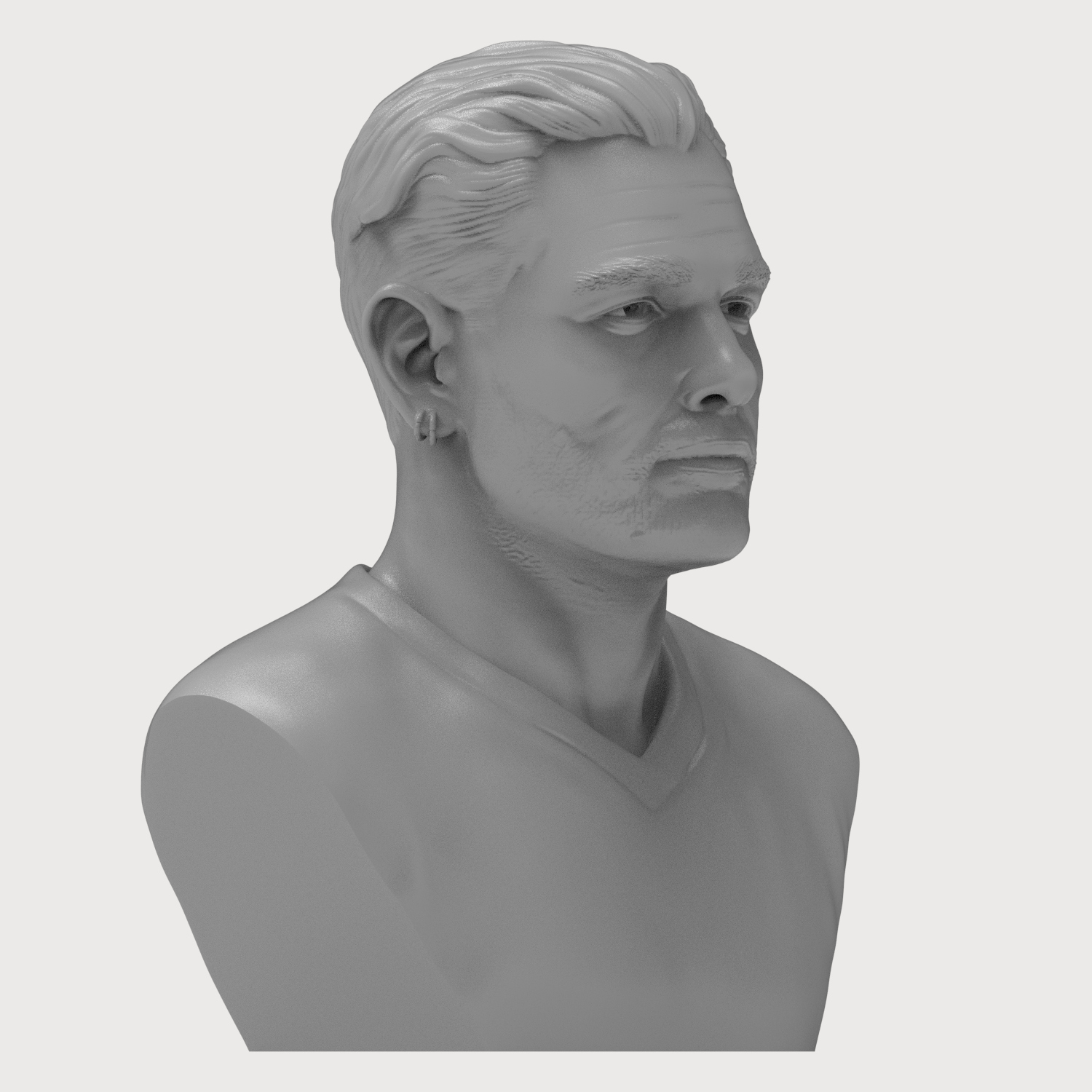 Corey Taylor 3D Printable Bust 3D Model
