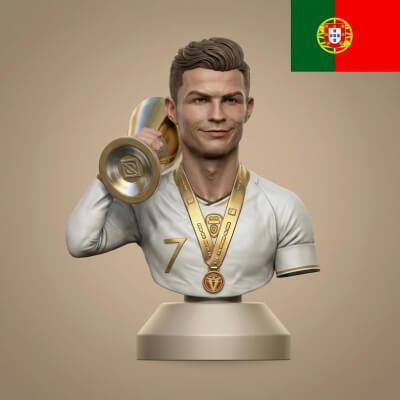 Cristiano Ronaldo with Nations League Cup