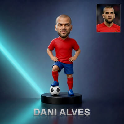 Dani Alves Footballer Figurine 3D Print Model