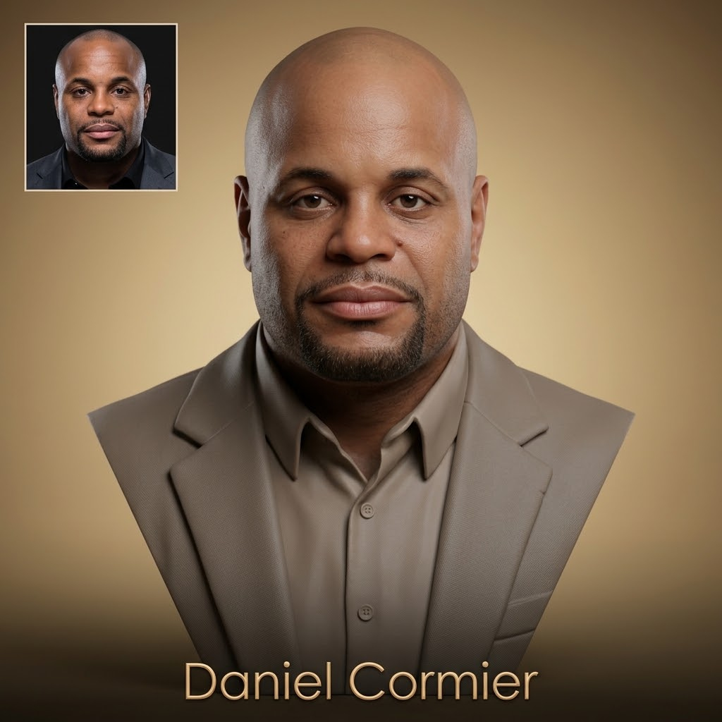 Daniel Cormier 3D Printable Bust 3D Model