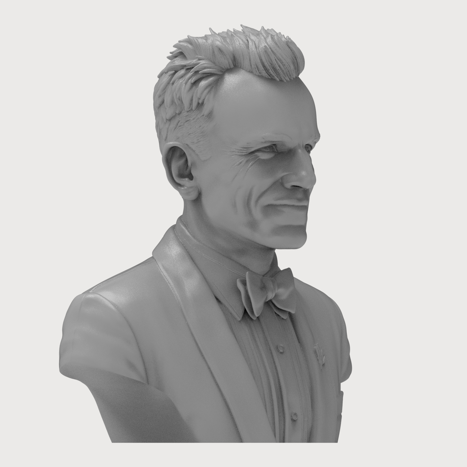 Daniel Day-Lewis Portrait 3D Printable Bust 3D Model
