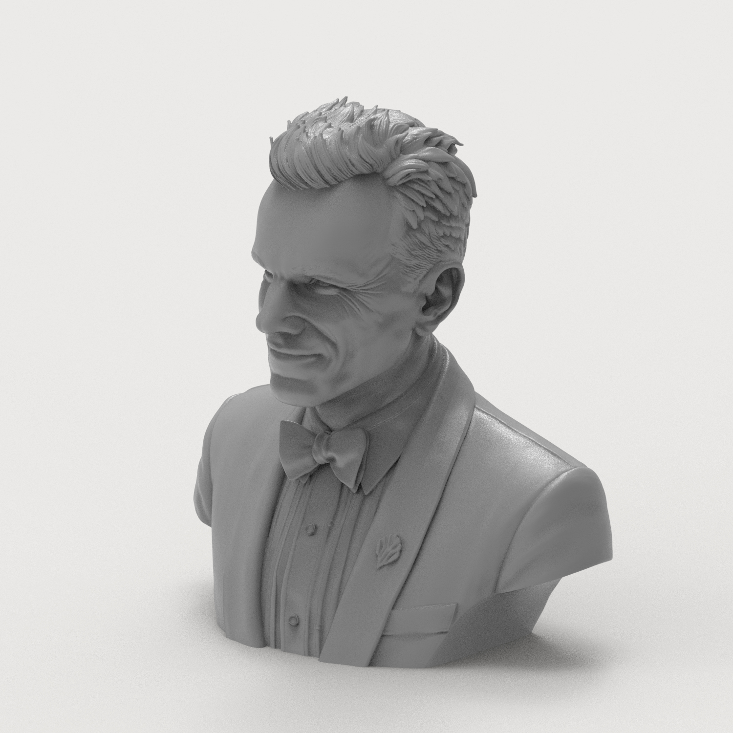 Daniel Day-Lewis Portrait 3D Printable Bust 3D Model